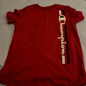 Red champion shirt